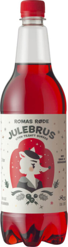 Roma Julebrus Rød uten Sukker 1l