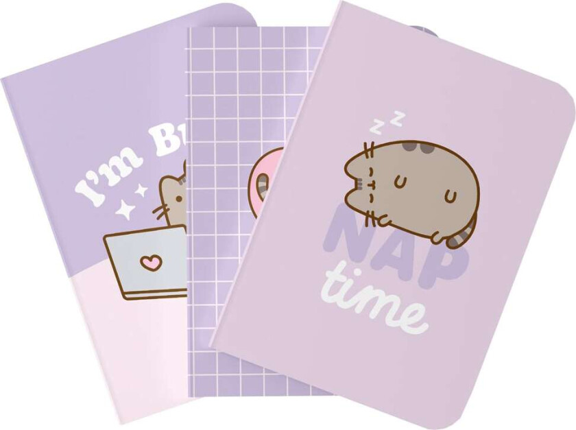 Pusheen notatbok (3-pakning)
