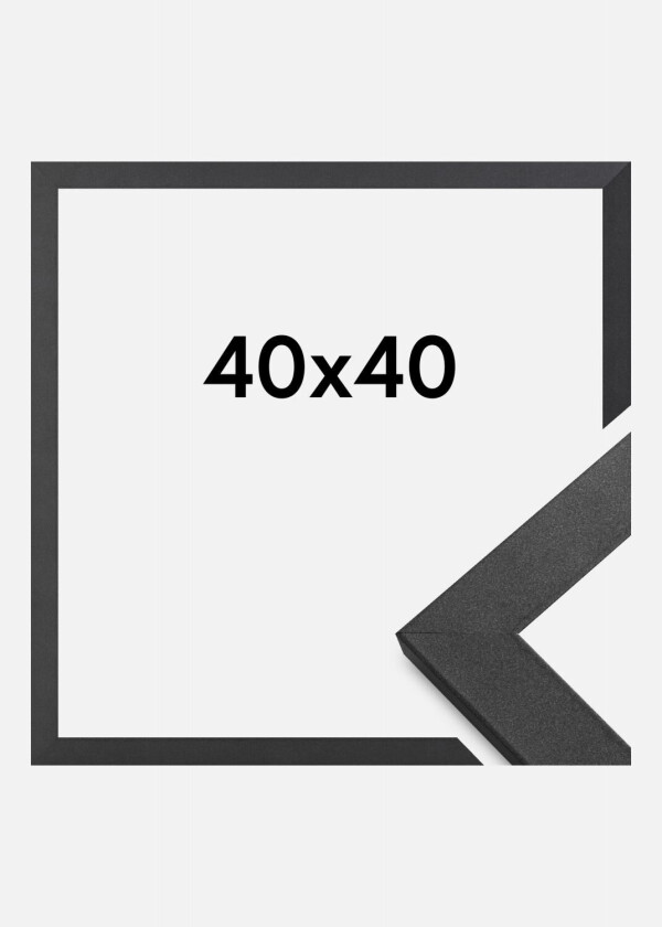 Ramme Graphite Wood Akrylglass 40x40 Cm