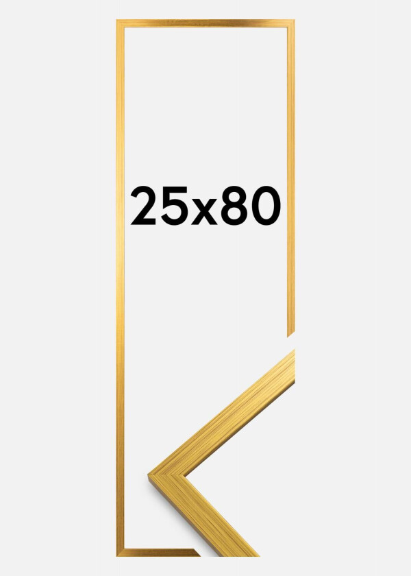 Ramme Edsbyn Akrylglass Gull 25x80 Cm