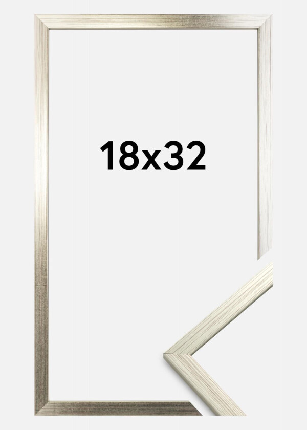 Ramme Edsbyn Akrylglass Sølv 18x32 Cm