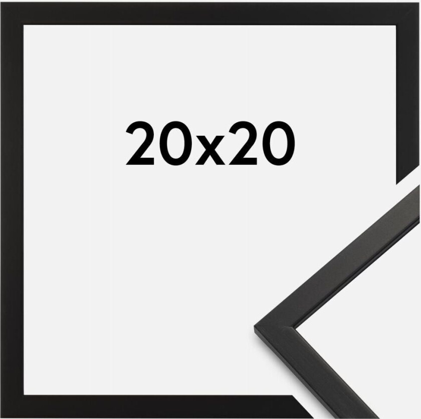 Ramme Edsbyn Akrylglass Svart 20x20 Cm