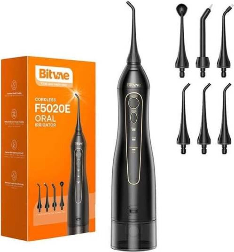 Tanntråd Water flosser with nozzles set BV 5020E (Black)