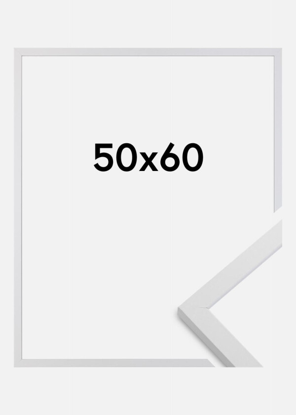 Ramme Trendy Akrylglass Hvit 50x60 Cm