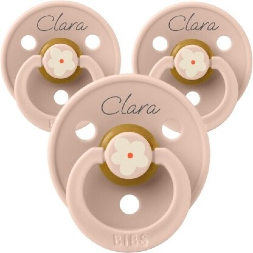 Bibs Studio Line, Str. 2 (6+ Md.), Rund - Latex, Smokker Med Navn