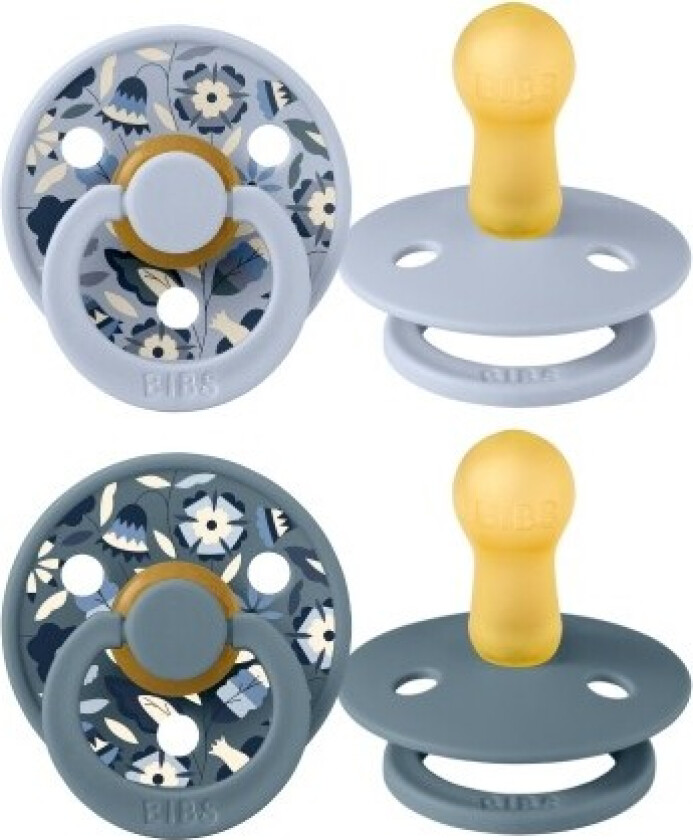 Bibs X Liberty, Colour 2-pk, Str. 2 (6+ Md.), Rund - Latex