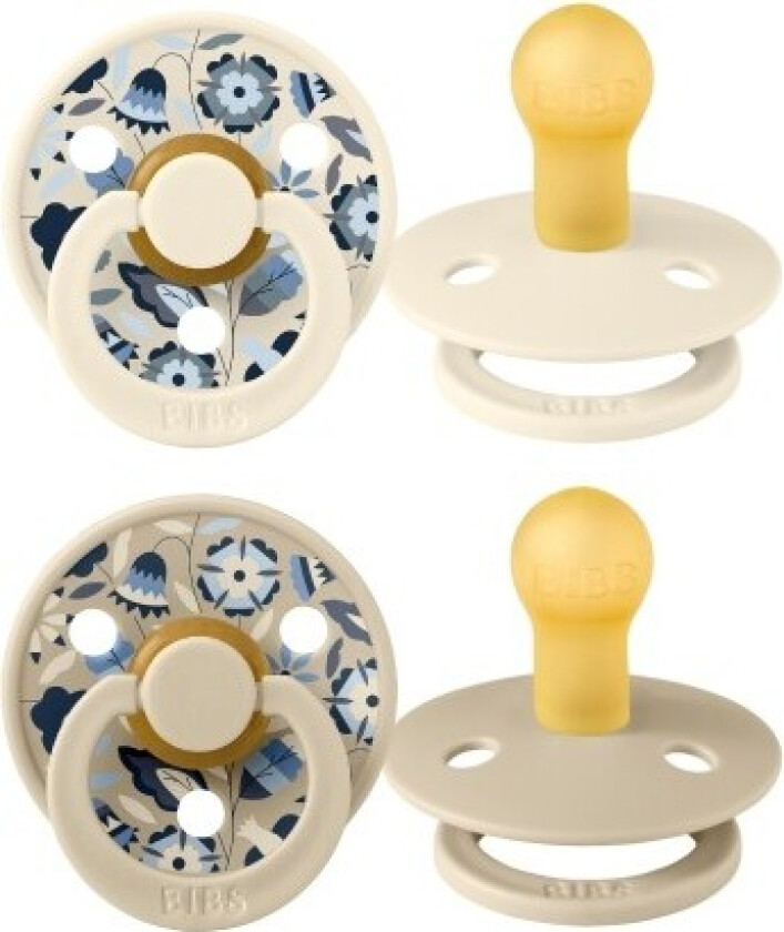 Bibs X Liberty, Colour 2-pk, Str. 1 (0-6 Md.), Rund - Latex