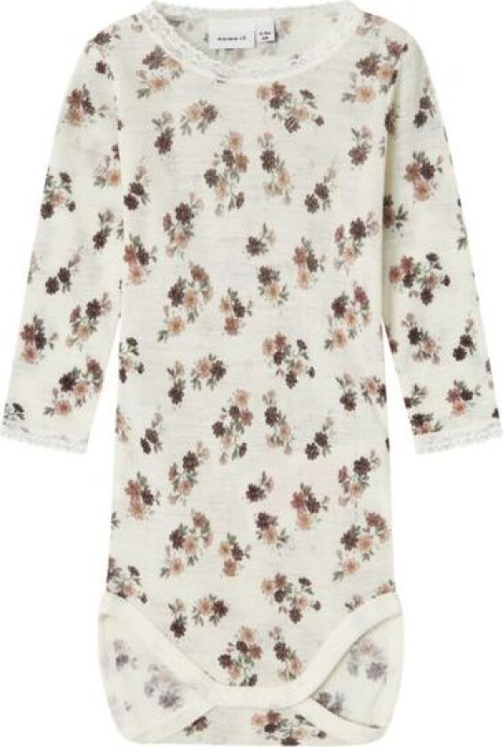 Name It - Body Ull Wang Snow White Blomster