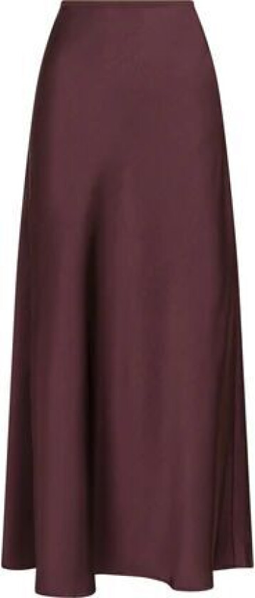 Vicky Heavy Sateen Skirt - Burgundy 36