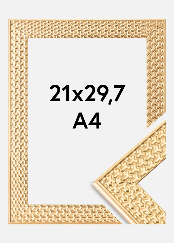 Ramme Grace Akrylglass Gull 21x29,7 Cm (A4)