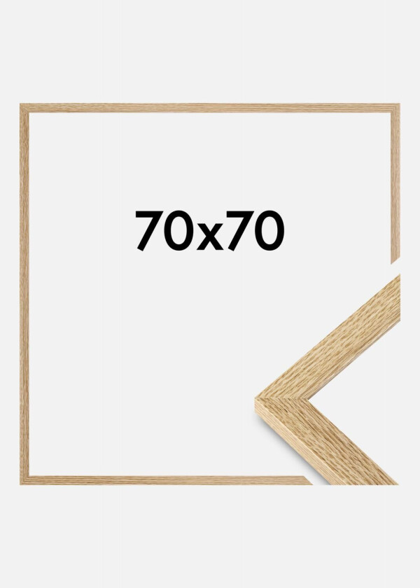 Ramme Selection Akrylglass Eik 70x70 Cm