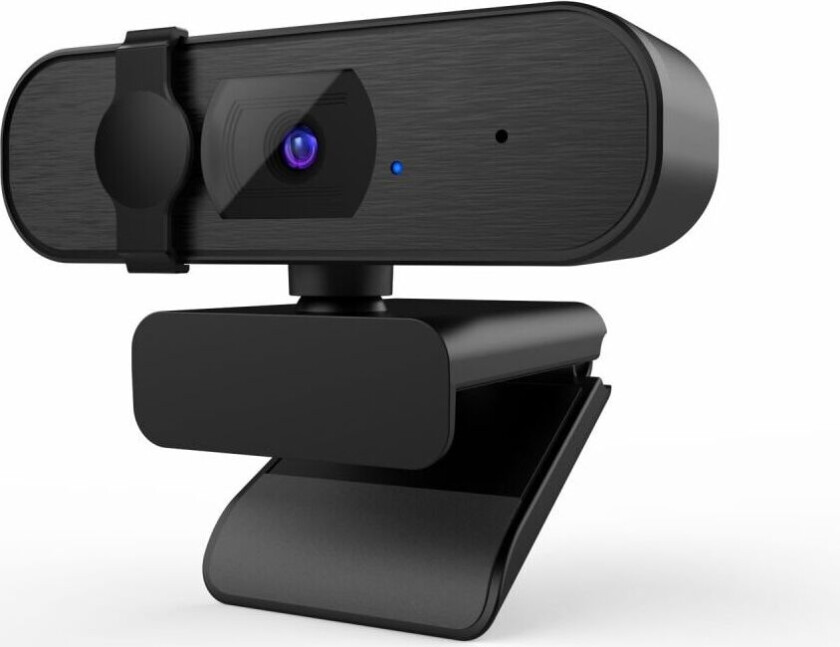 NÖRDIC USB Webcam 1080P Full HD 30fps med mikrofon roterbar 360 grader 2MP autofokus