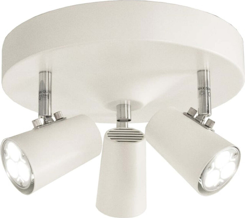 Basic rund takspot - Hvit