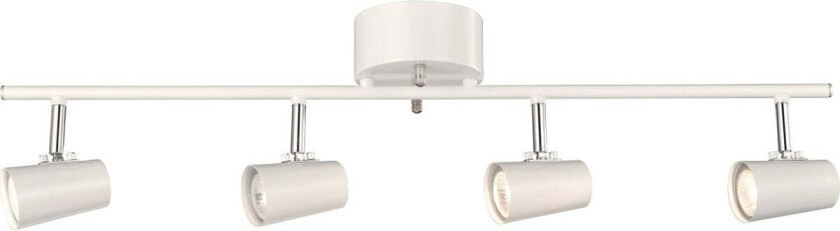 Basic track spottskinne 4-spot - Hvit