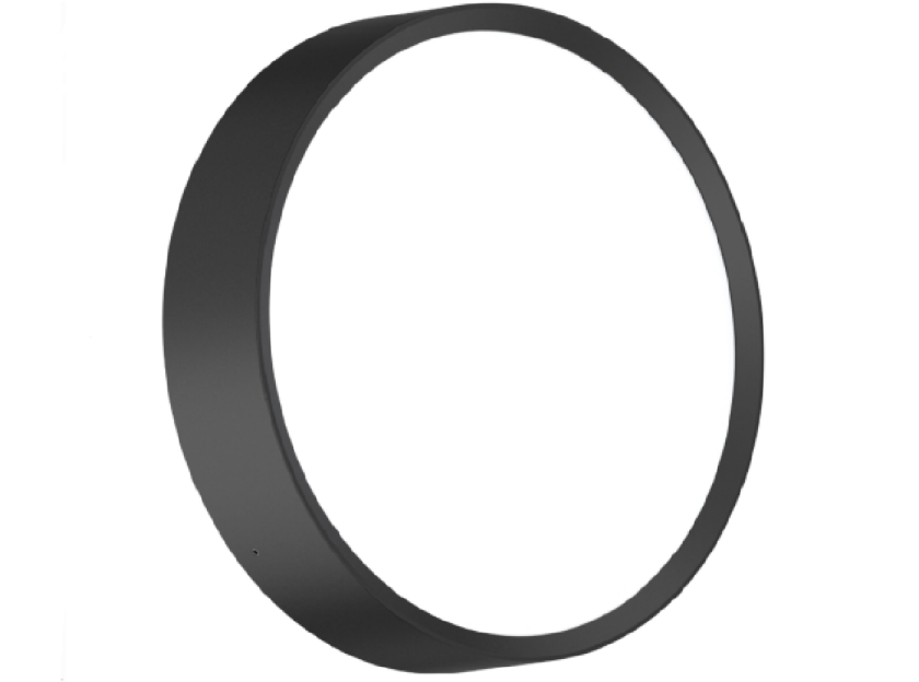 Champ open vegglampe utendørs 8W 3000/4000 Kelvin IP65 - Svart