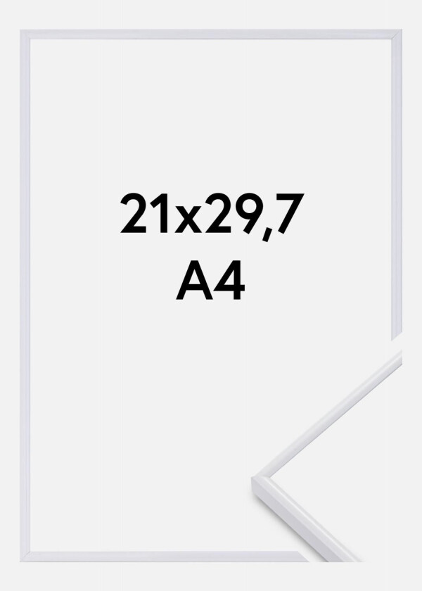 Ramme Visby Akrylglass Hvit 21x29,7 Cm (A4)