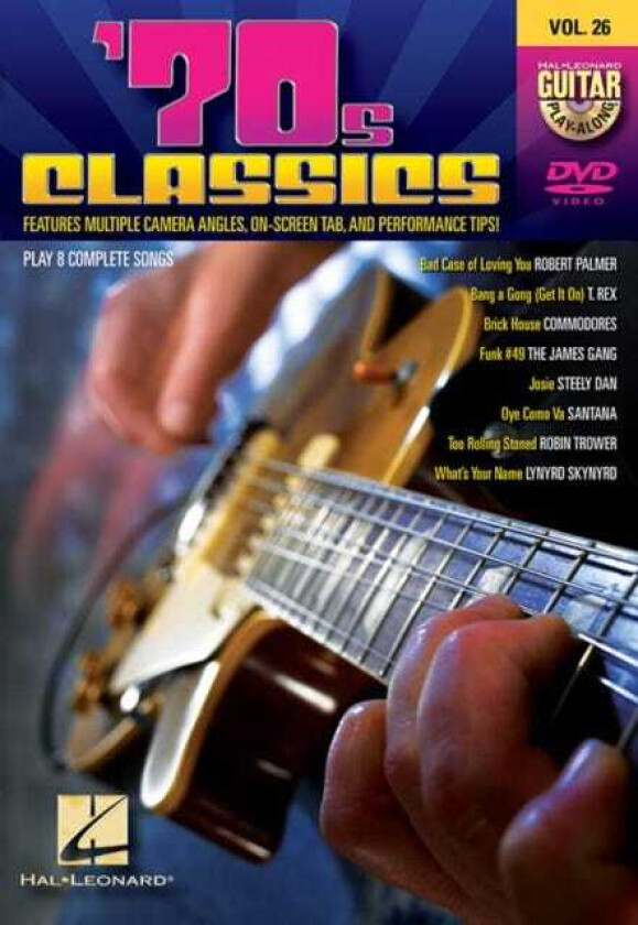 '70s Classics Guitar PlayAlong DVD Volume 26