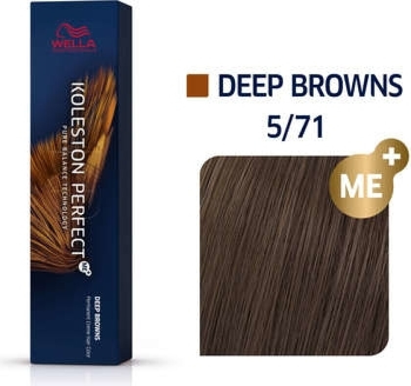 Koleston Perfect Me+ Deep Browns, Brun, 5/71, Kvinner, 60 Ml, Alle Hårtyper, Shine (Lys)