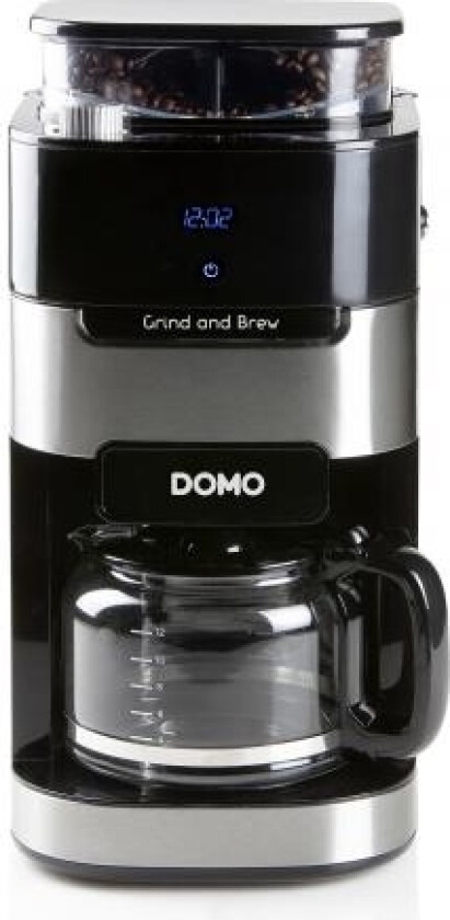 Do721k, Kombi-Kaffemaskin, Kaffe Bønner, Malt Kaffe, Innebygd Kaffekvern, Sort, Rustfritt Stål