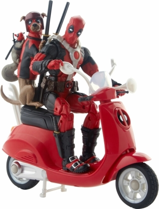 Marvel Legends Series Deadpool Figure & Scooter, 4 År, Multifärg