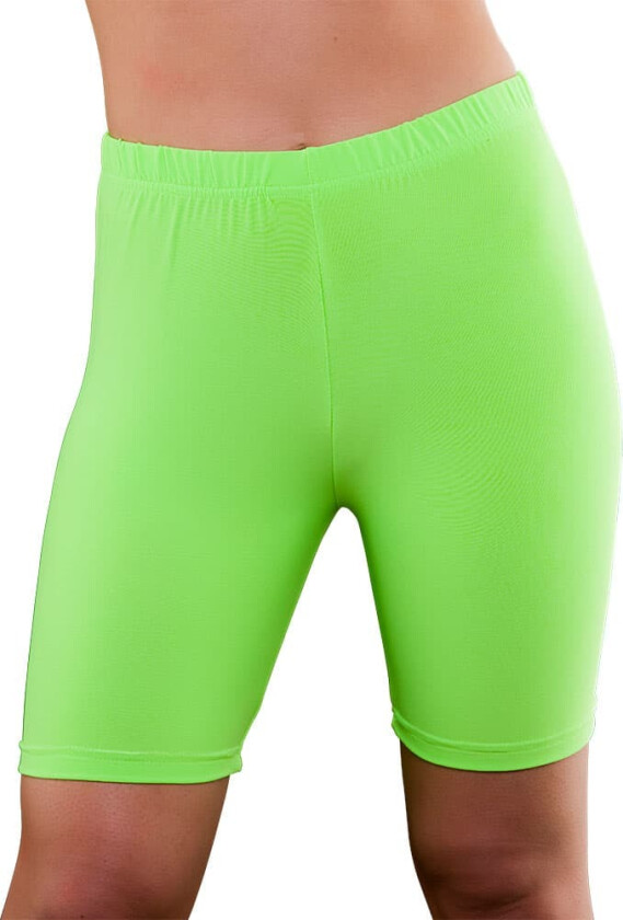 80-talls Sykkelshorts, Neon grønn, XS/S