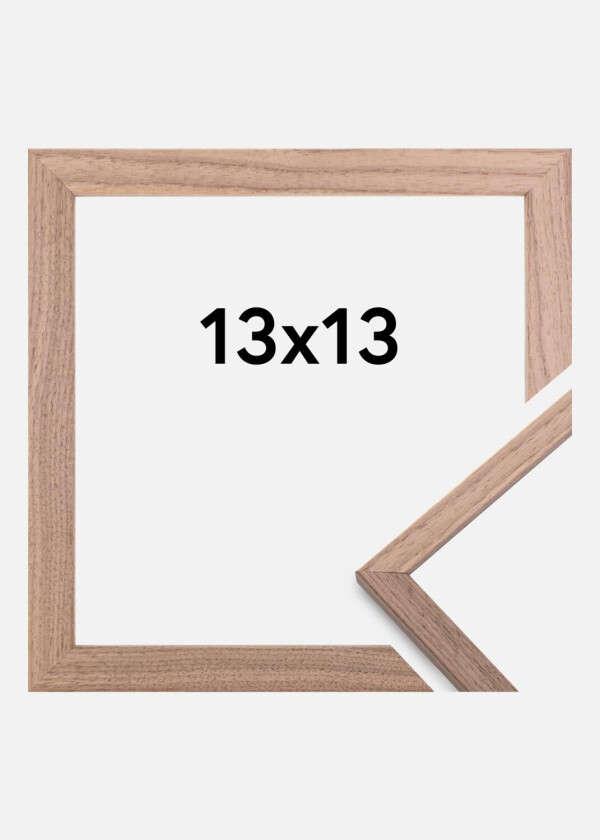 Ramme Edsbyn Lys Valnøtt 13x13 Cm