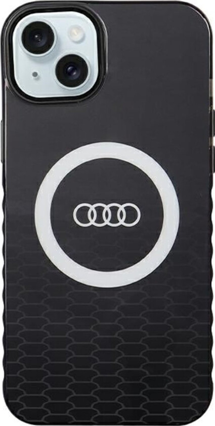 Audi Audi Iml Big Logo Magsafe Case Iphone 15 Plus / 14 Plus 6.7" Czarny/Black Hardcase Au-Imlmip15m-Q5/D2-Bk