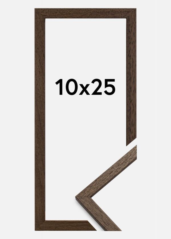 Ramme Edsbyn Akrylglass Valnøtt 10x25 Cm