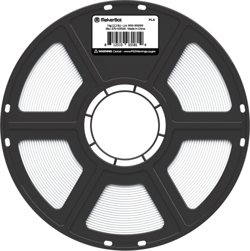 - Hvit - 1 Kg - Pla-Filament (3D)