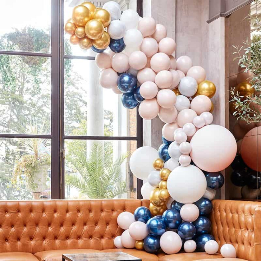 Ballongbue Luxe Marble/Navy/Gull, 200 Ballonger