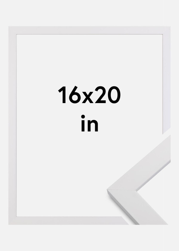 Ramme White Wood 16x20 Inches (40,64x50,8 Cm)