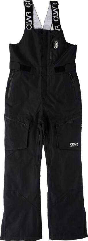Women Slash Bib Pants Black XS