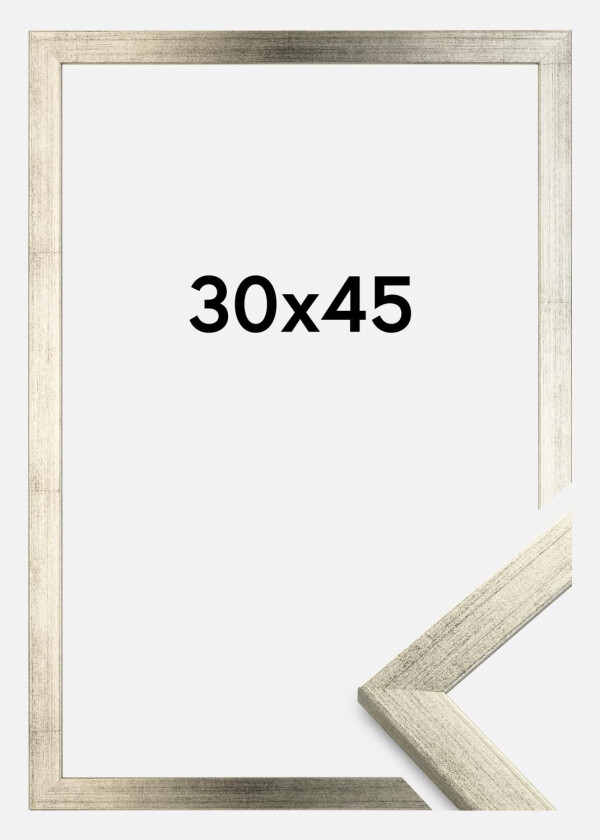 Ramme Stilren Akrylglass Sølv 30x45 Cm