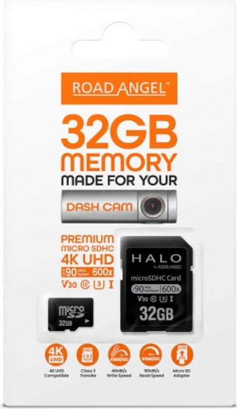 32GB MicroSD Card (Made for Halo Dash Cams)