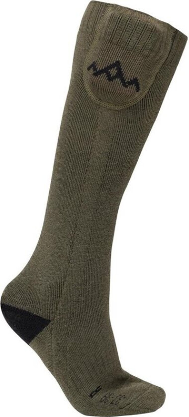Heated Everyday Socks W.Batteries V2 Olive Green