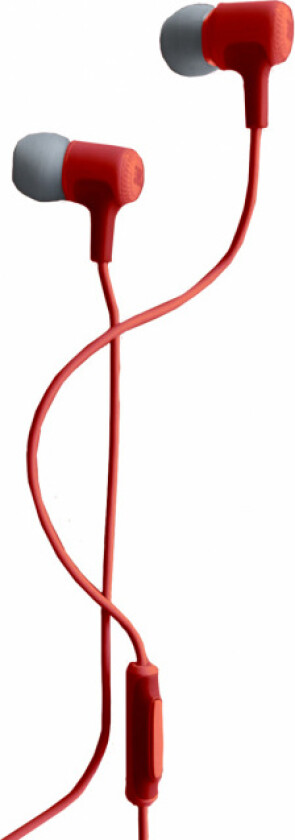 E15 in-ear-hodetelefoner, rød