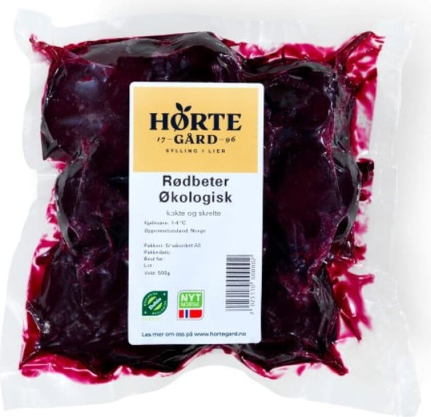 Rødbeter 500g Økologisk Sous Vide
