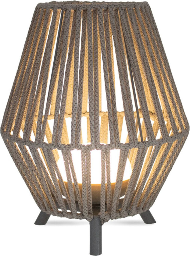 Ny hage Conta 30 bordlampe - 900 lumen, 20 timer, oppladbar - grå