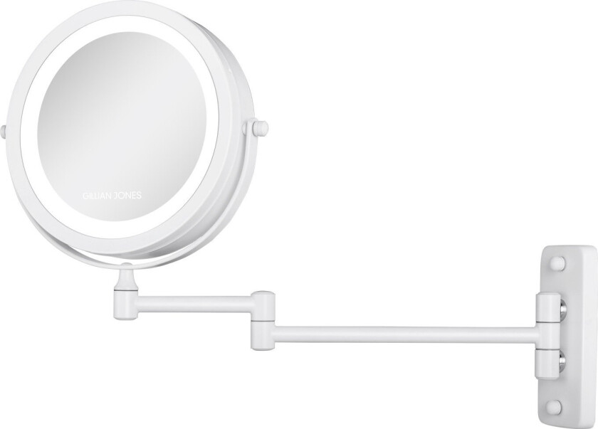 Bilde av - Dobbeltsidig veggspeil - Hvit - 17.5 cm