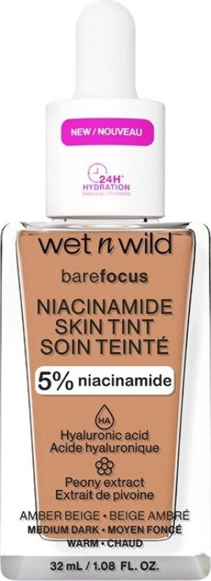 Bare Focus Niacinamide Skin Tint 32ml - Amber Beige