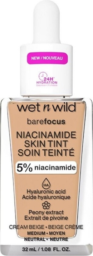 Bare Focus Niacinamide Skin Tint 32ml - Cream Beige