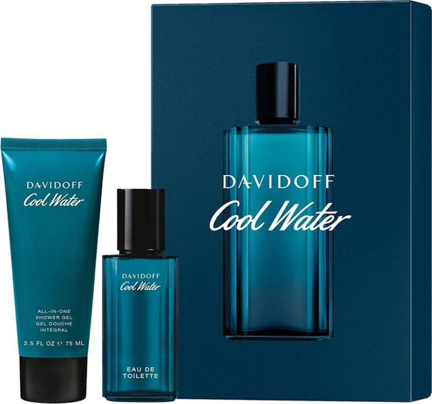 Bilde av Giftset Davidoff Cool Water for Men Edt 40ml + Shower Gel 75ml