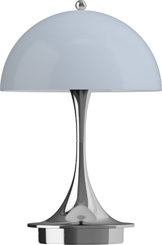 Panthella 160 V3 portabel bordlampe - Krom blå grå