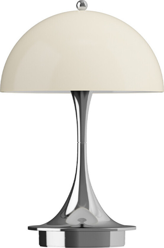 Panthella 160 V3 portabel bordlampe - Krom beige