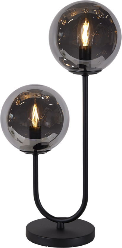 Oscar bordlampe - Røykfarget