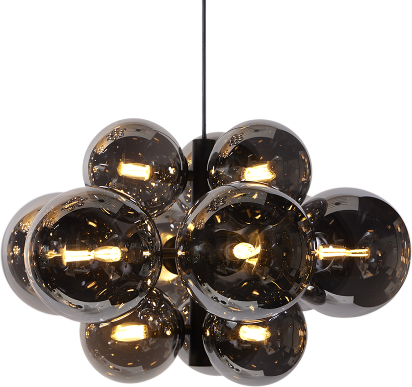 Oscar takpendel 50 cm - Røykfarget