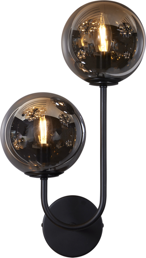 Oscar vegglampe - Røykfarget