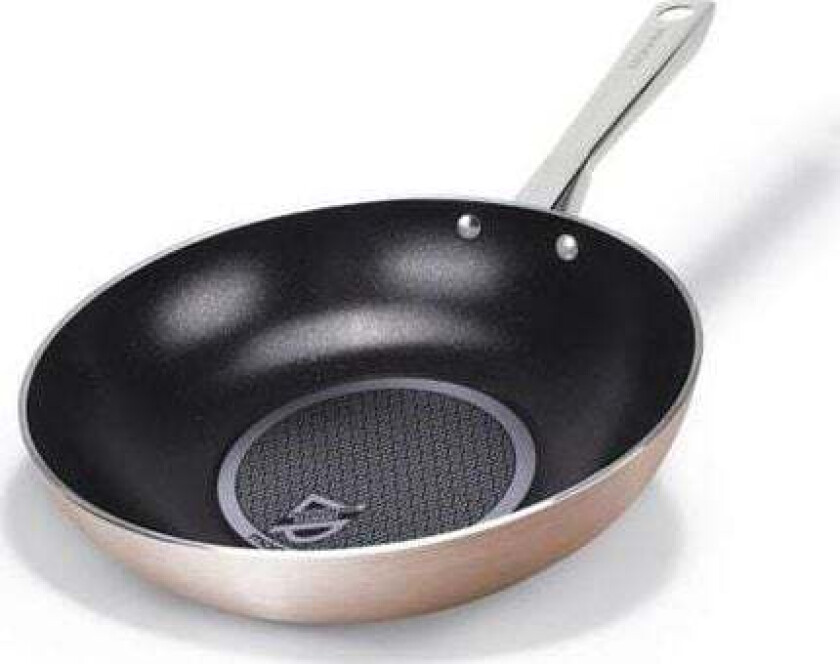 Mynt Mo - Wok 28 Cm, Rosa Gull Diamant, Induksjon