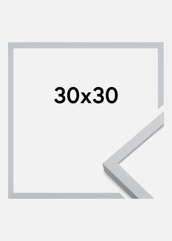Ramme Oslo Akrylglass Hvit 30x30 Cm