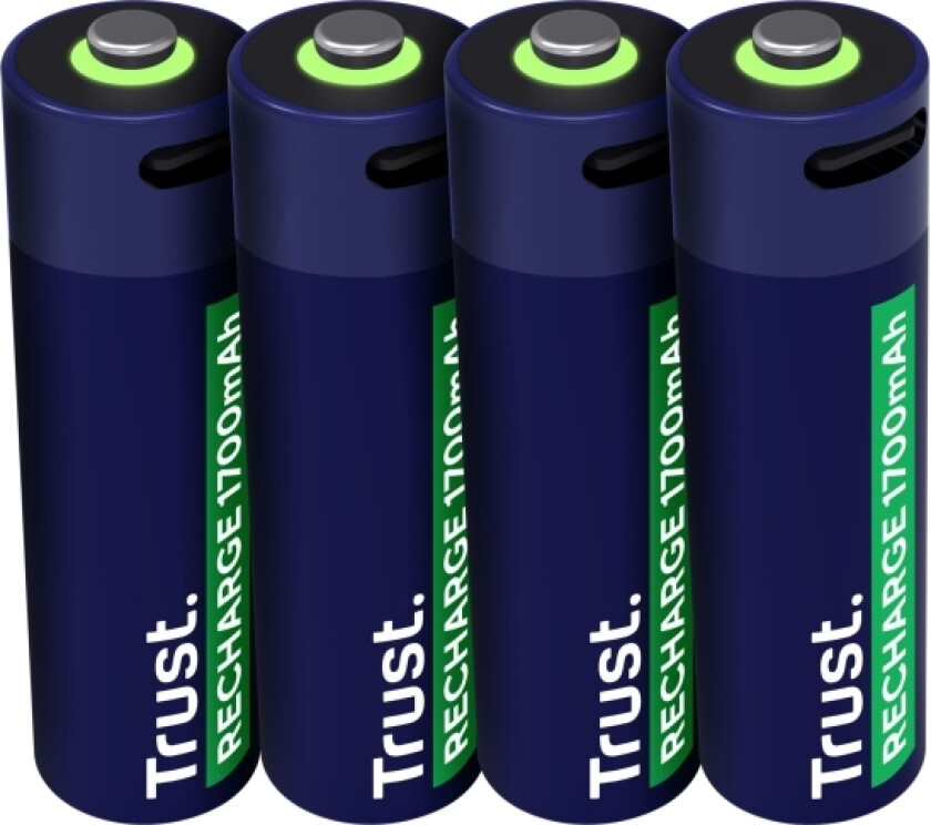 Ikraunama Baterija Trust Aa Usb-C 4 Pakuote